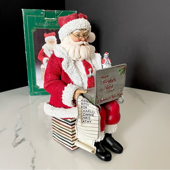 Kurt Adler Other - The New Millenium Santa - Computer Working Santa - Fabriche by Kurt Adler